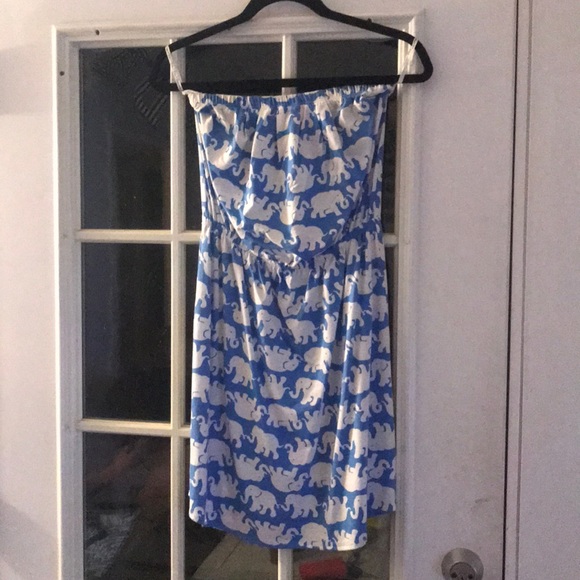 Tusk in Sun in bay blue Windsor dress - Picture 1 of 2